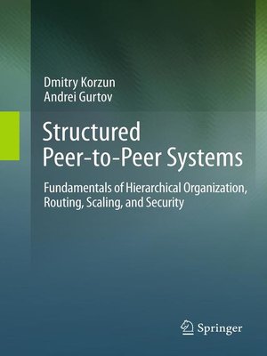 cover image of Structured Peer-to-Peer Systems